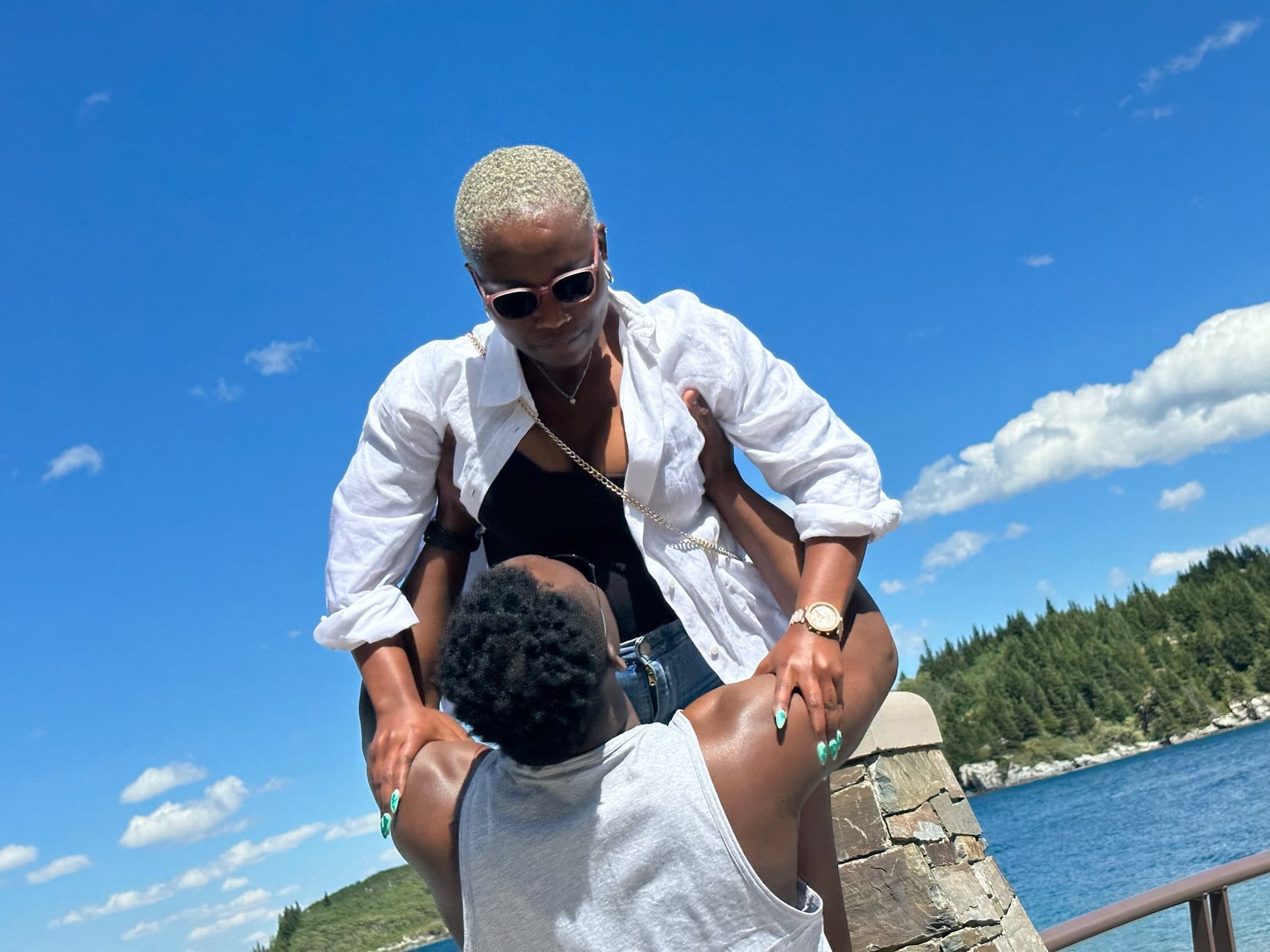 A favourite moment from Juwon and Femi's story
